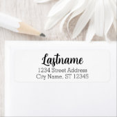 カスタムファミリ名 – アンジェラフォント-差出人住所 ラベル (インサイチュ)