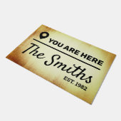 カスタムファミリ名 ドアマット (アングル)