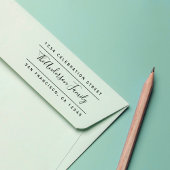 カスタムファミリ名 |モダン差出人住所 ラバースタンプ