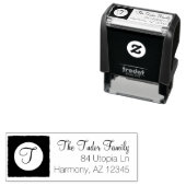 カスタムファミリ名 |モノグラム差出人住所 セルフインキングスタンプ (インサイチュ)