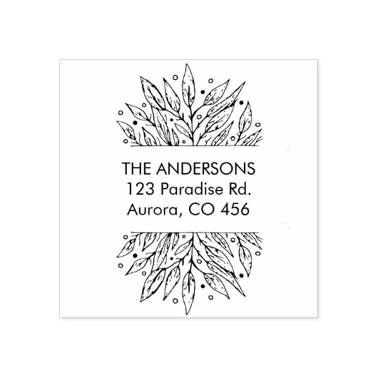 カスタムファミリ名 ラバースタンプ (インプリント)