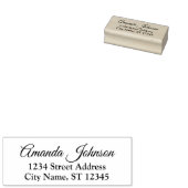 カスタムファミリ名RSVPアドレス王室の ラバースタンプ (押印)