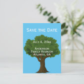 カスタムファミリ懇親会保存日付 案内ポストカード (スタンド正面)