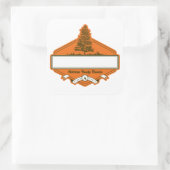 カスタムファミリ懇親会名タグ スクエアシール (バッグ)