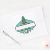 カスタムファミリ懇親会名タグ スクエアシール (封筒)