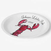 カスタムファミリ懇親会紙プレート ペーパープレート (アングル)