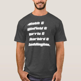 カスタムファミリT型 – 暗いT型のライト文字 Tシャツ