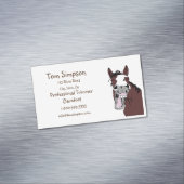 カスタムファリアトリマーハッピーホースビジネスカード マグネット名刺 (インサイチュ)