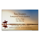 カスタムファリアトリマー乗馬ホー気にフ マグネット名刺 (正面)