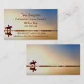 カスタムファリアトリマー乗馬ホー気にフ 名刺 (正面/裏面)