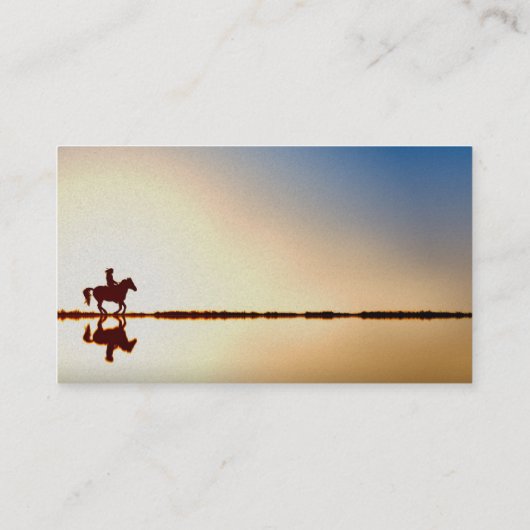 カスタムファリアトリマー乗馬ホー気にフ 名刺 (裏面)