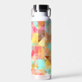 カスタムファンキーカラフルHipster Polygon Art Pattern ウォーターボトル (正面)