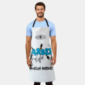 カスタムファンキー理容師 エプロン (着用した状態)