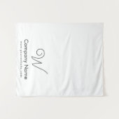 カスタムファンシービジネステーブルランナーバナーホワイト タペストリー (正面(横))