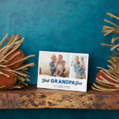 カスタムファーザデイフォトコラージョ最高のンパ フォトプラーク (側面)