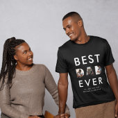 カスタムファーザーズの写真コラージュ最高のパパ トライブレンドＴシャツ