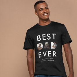 カスタムファーザーズの写真コラージュ最高のパパ トライブレンドＴシャツ