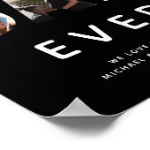 カスタムファーザーズの写真コラージュ最高のパパ ポスター (角)