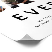 カスタムファーザーズの写真コラージュ最高のパパ ポスター (角)