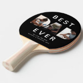 カスタムファーザーズの写真コラージュ最高のパパ 卓球ラケット (正面アングル)