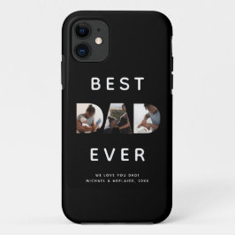 カスタムファーザーズの写真コラージュ最高のパパ iPhone 11 ケース