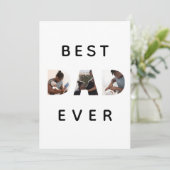 カスタムファーザーズデイフォトコラージュ最高のパパカード (スタンド正面)