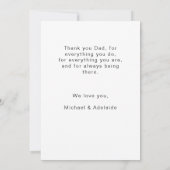 カスタムファーザーズデイフォトコラージュ最高のパパカード (裏面)