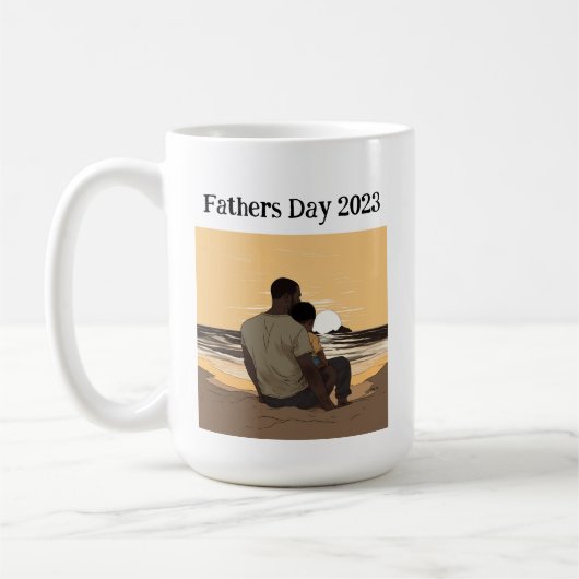 カスタムファーザーズデイ2023マグカップ コーヒーマグカップ (左)
