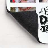 カスタムファーザーデイギフト最高のパパ写真コラージュ マウスパッド (コーナー)