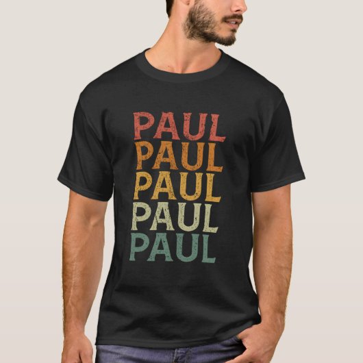 カスタムファーストネーム Paul Tシャツ (正面)