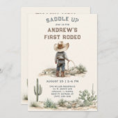 カスタムファースト招待状テンプレートペルソナリ 招待状 (正面/裏面)