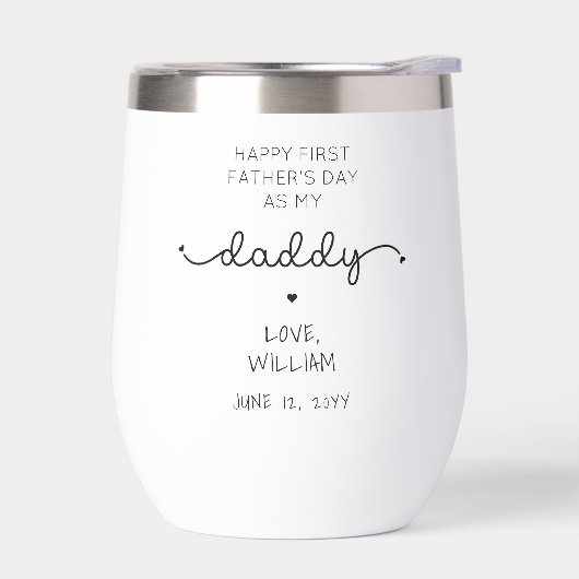 カスタムファースト父の日ニューパパ記念ギフト (左面)