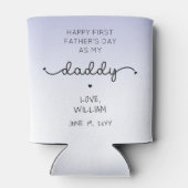 カスタムファースト父の日ニューパパ記念ギフト 缶クーラー (裏面)