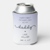 カスタムファースト父の日ニューパパ記念ギフト 缶クーラー (缶裏面)