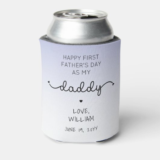 カスタムファースト父の日ニューパパ記念ギフト 缶クーラー (缶裏面)