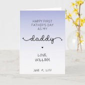 カスタムファースト父の日ニューパパ カード (黄色い花)