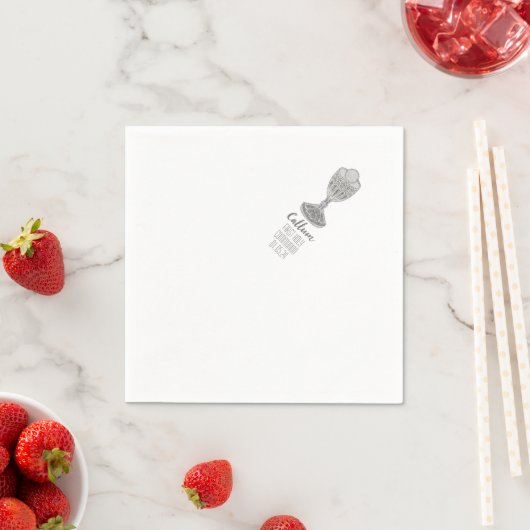 カスタムファースト聖餐式パーティー スタンダードカクテルナプキン (インサイチュ)