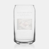 カスタムファースト・ファーザー・デーかわいいミニマル写真集 ガラス缶 (裏面)