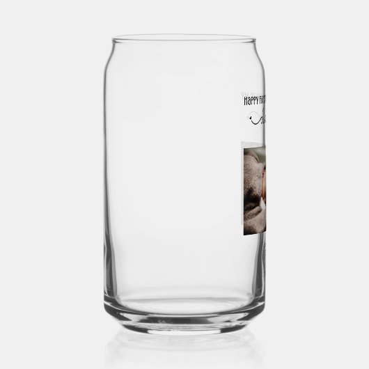 カスタムファースト・ファーザー・デーかわいいミニマル写真集 ガラス缶 (右)