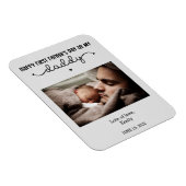 カスタムファースト・ファーザー・デーかわいいミニマル写真集 マグネット (右側)