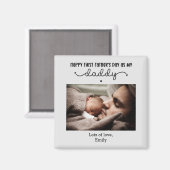 カスタムファースト・ファースト・デーかわいいミニマル主義者 マグネット (正面/裏面)