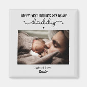 カスタムファースト・ファースト・デーかわいいミニマル主義者 マグネット (正面)