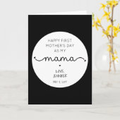 カスタムファースト・マザーズデイ・ニューママ カード (黄色い花)
