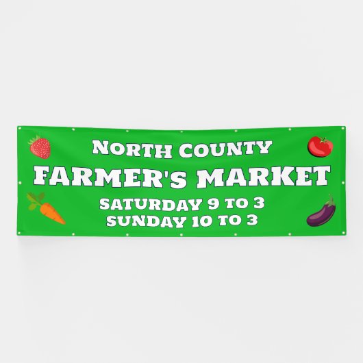 カスタムファーマーズマーケットバナー 横断幕 (横)