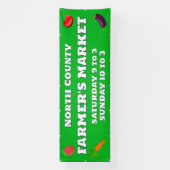 カスタムファーマーズマーケットバナー 横断幕 (縦)