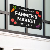 カスタムファーマーズマーケットバナー 横断幕 (ビルの外側)