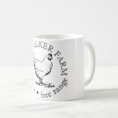 カスタムファームの販促ロゴ コーヒーマグカップ (正面右)