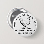 カスタムファームの販促ロゴ 缶バッジ (正面&裏面)