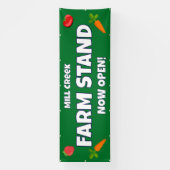 カスタムファームスタンドバナー 横断幕 (縦)