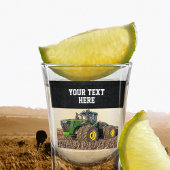 カスタムファームトラクター機器マンケーブ ショットグラス